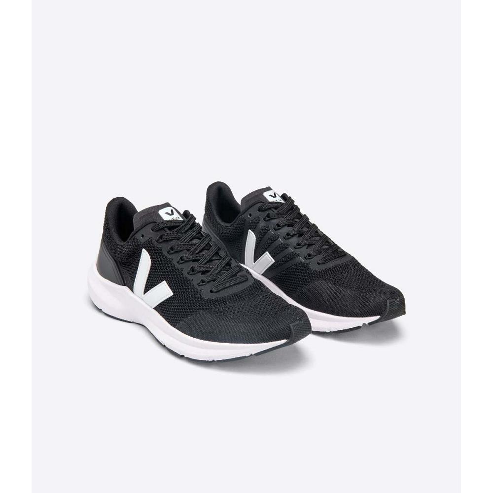 παπουτσια για τρεξιμο ανδρικα Veja MARLIN V-KNIT Black/White | GR 141WNB